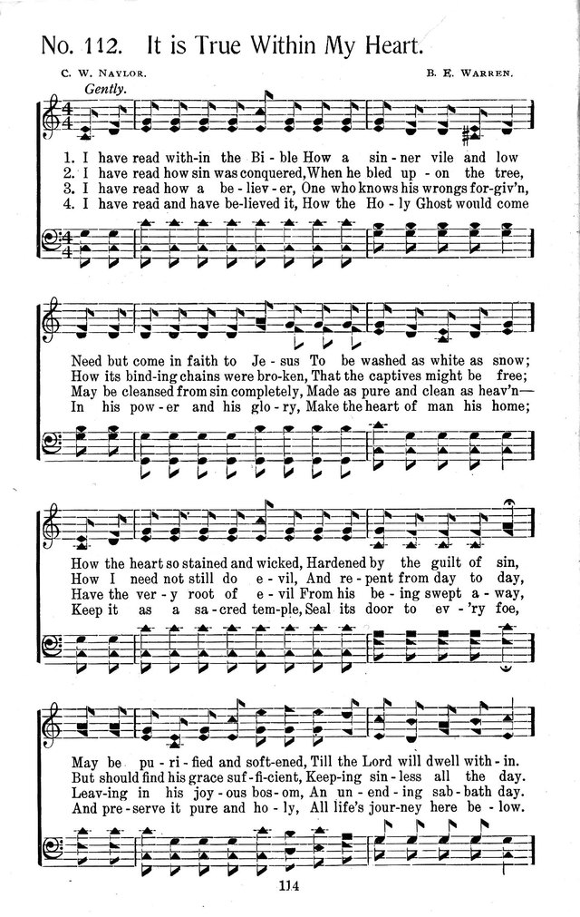 Select Hymns: for Christian worship and general gospel service page 114