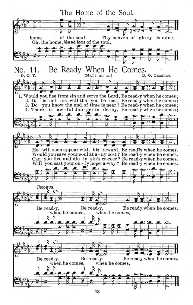 Select Hymns: for Christian worship and general gospel service page 13