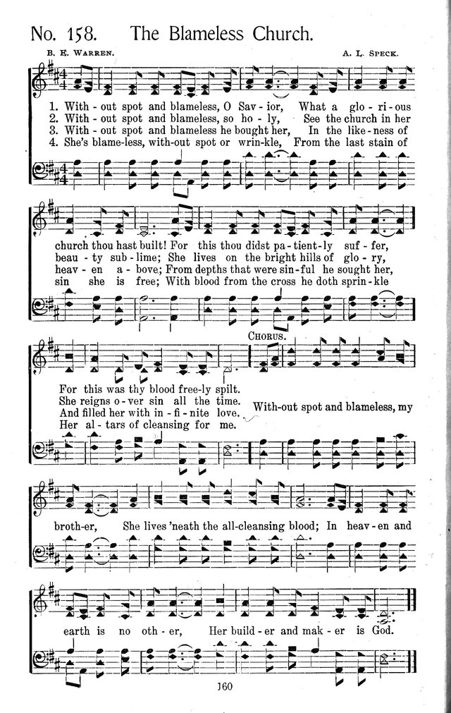 Select Hymns: for Christian worship and general gospel service page 160