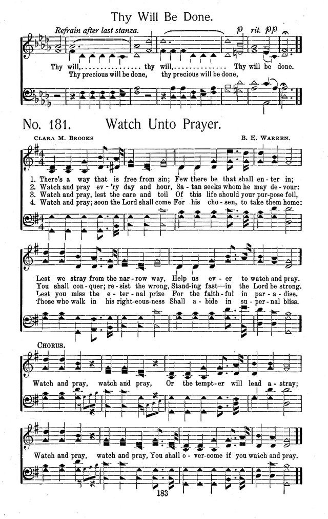 Select Hymns: for Christian worship and general gospel service page 183