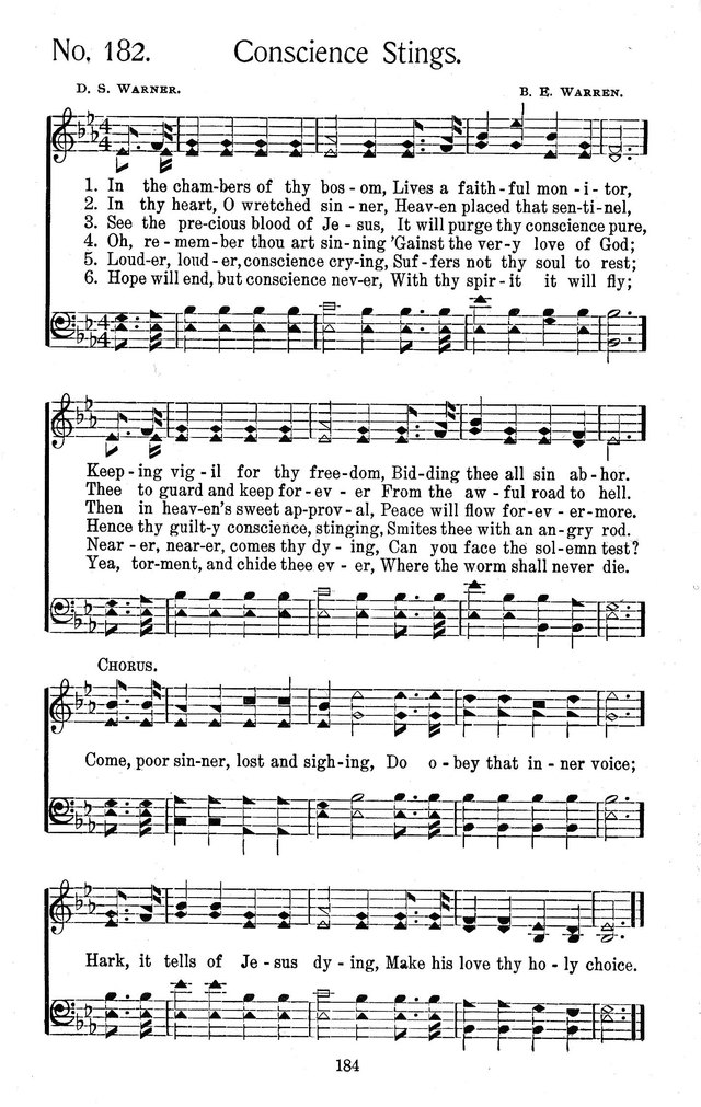 Select Hymns: for Christian worship and general gospel service page 184