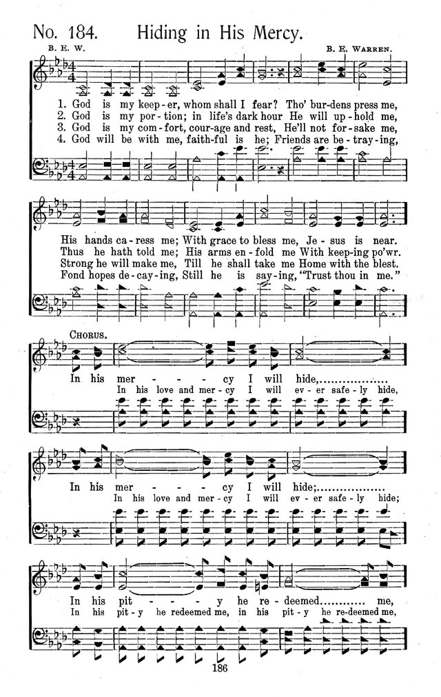 Select Hymns: for Christian worship and general gospel service page 186