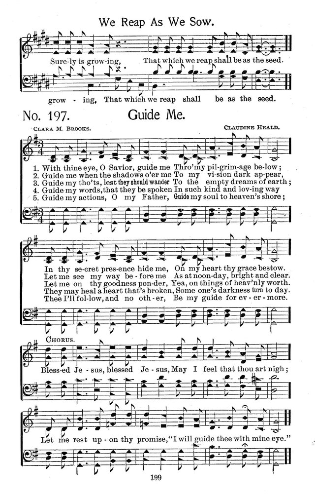Select Hymns: for Christian worship and general gospel service page 199