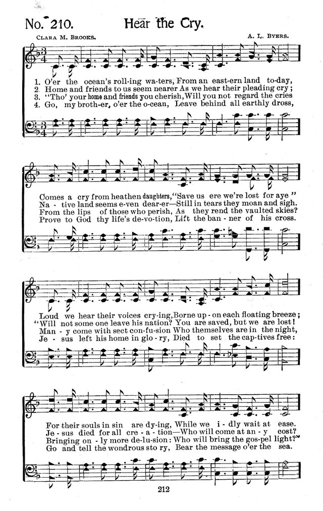 Select Hymns: for Christian worship and general gospel service page 212