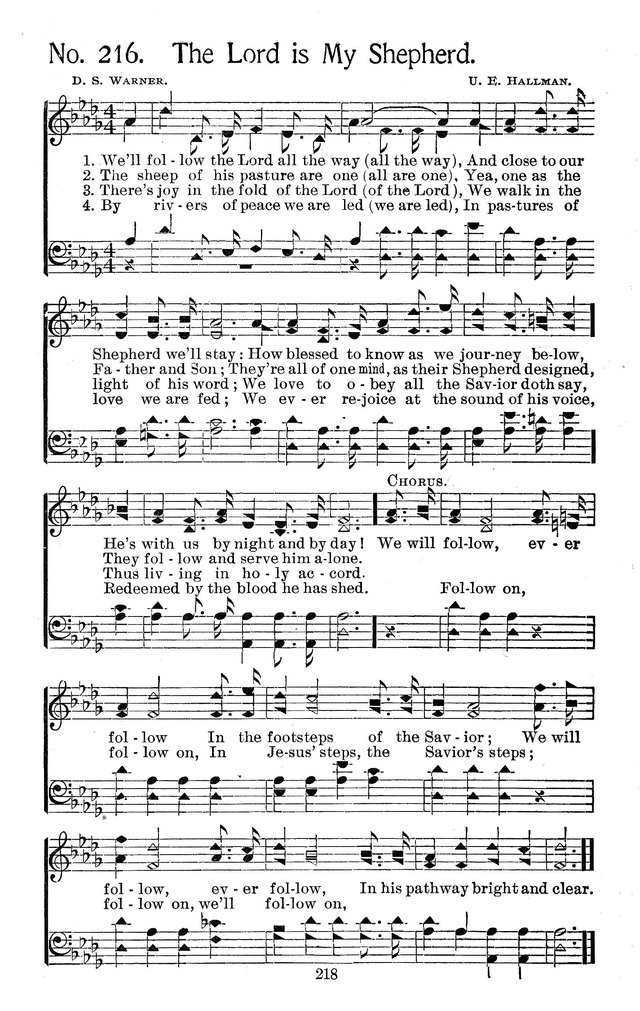 Select Hymns: for Christian worship and general gospel service page 218