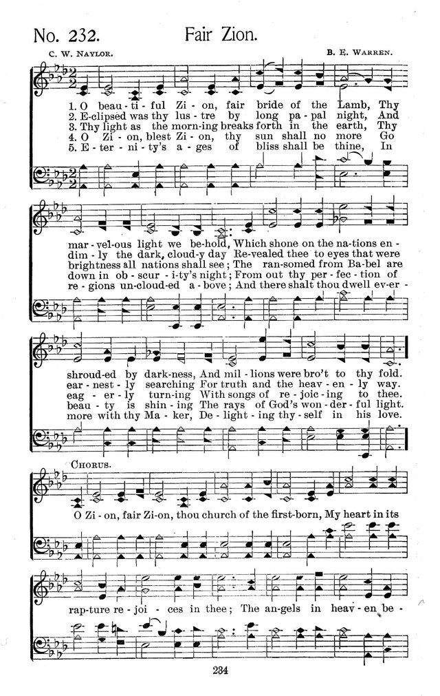 Select Hymns: for Christian worship and general gospel service page 234