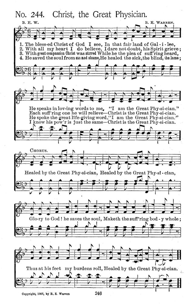Christ, the great Physician | Hymnary.org