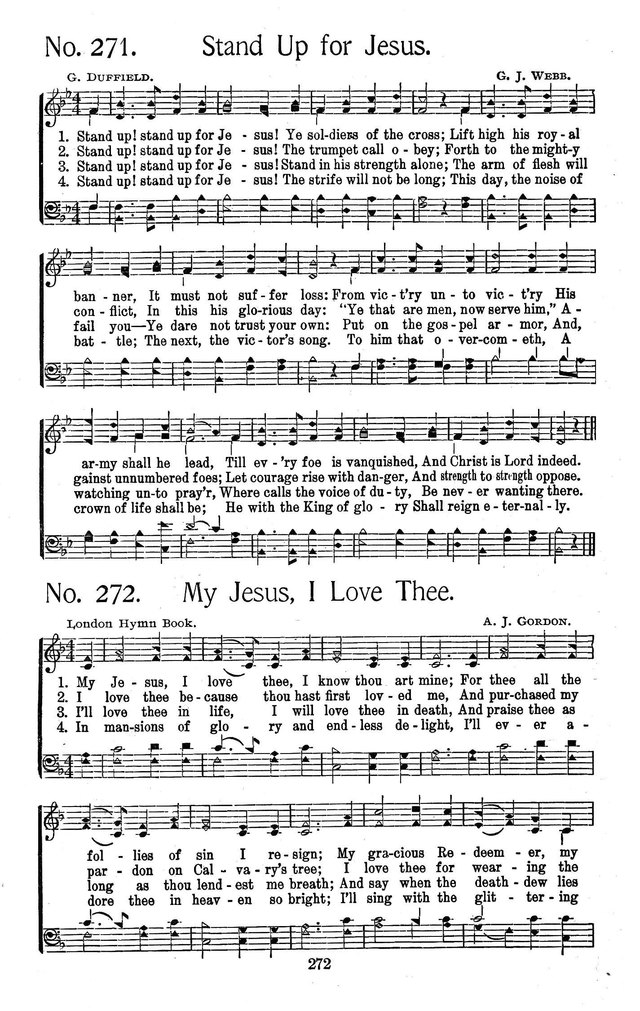 Select Hymns: for Christian worship and general gospel service page 272