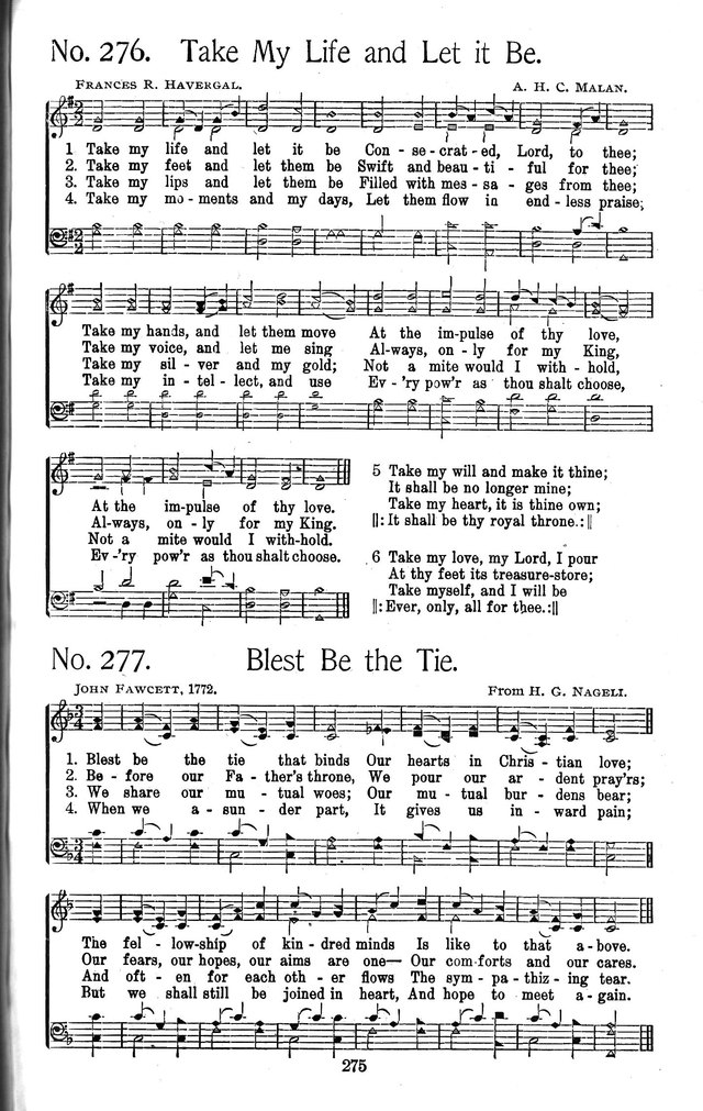 Select Hymns: for Christian worship and general gospel service page 275