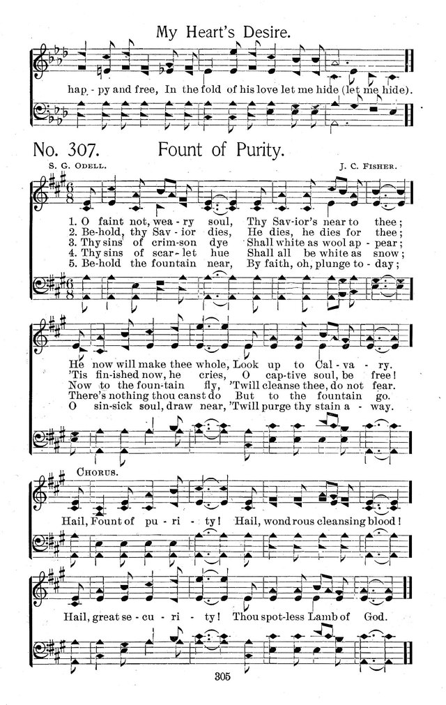 Select Hymns: for Christian worship and general gospel service page 305