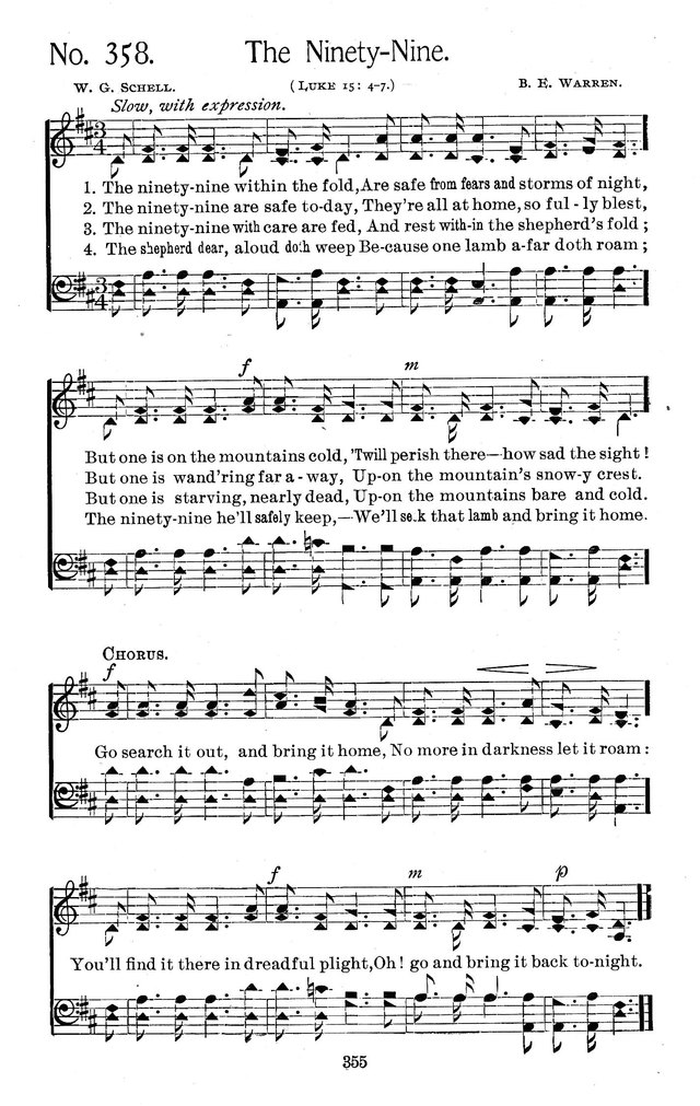 Select Hymns: for Christian worship and general gospel service page 355
