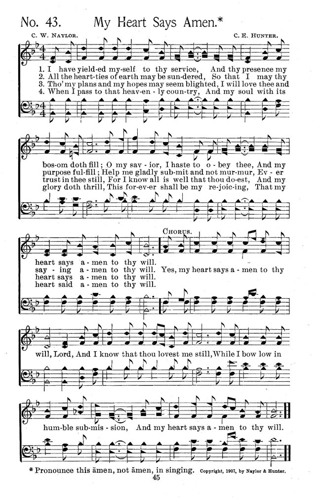Select Hymns: for Christian worship and general gospel service page 45