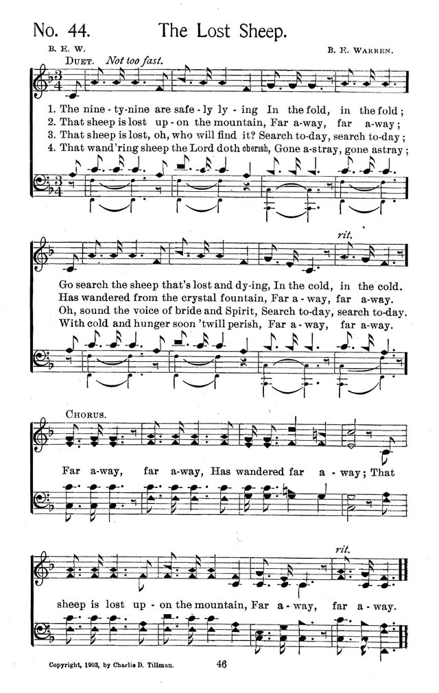 Select Hymns: for Christian worship and general gospel service page 46