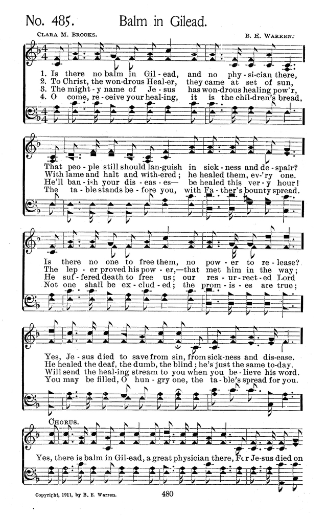 Balm in gilead hymnary