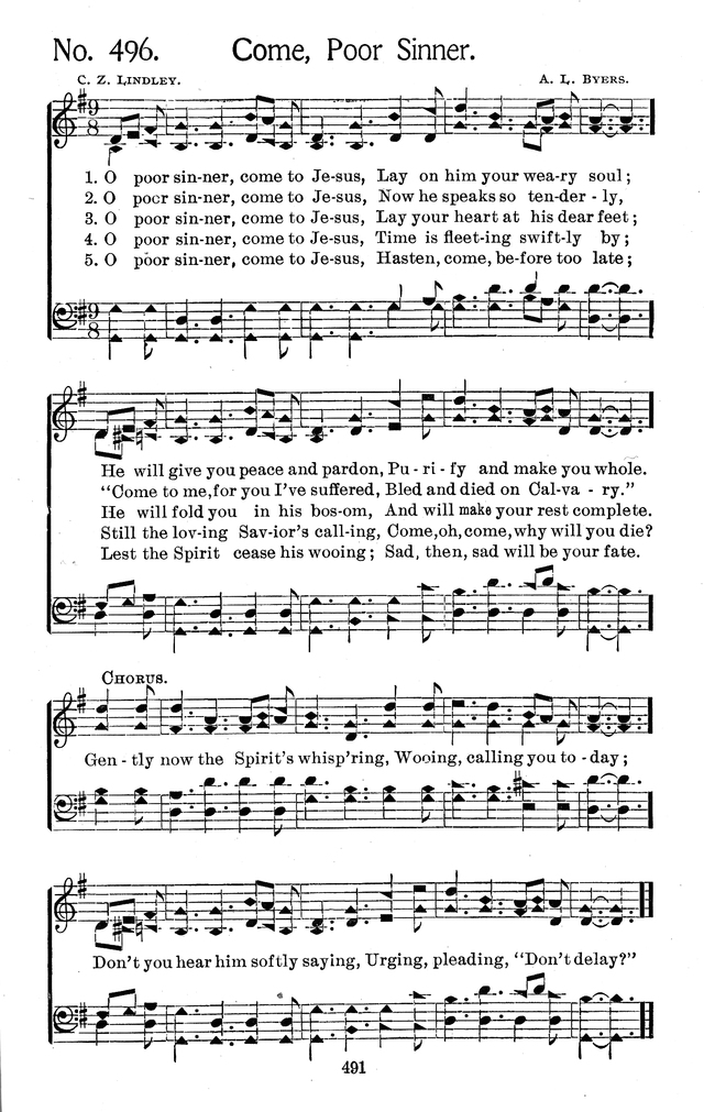 Select Hymns: for Christian worship and general gospel service page 491
