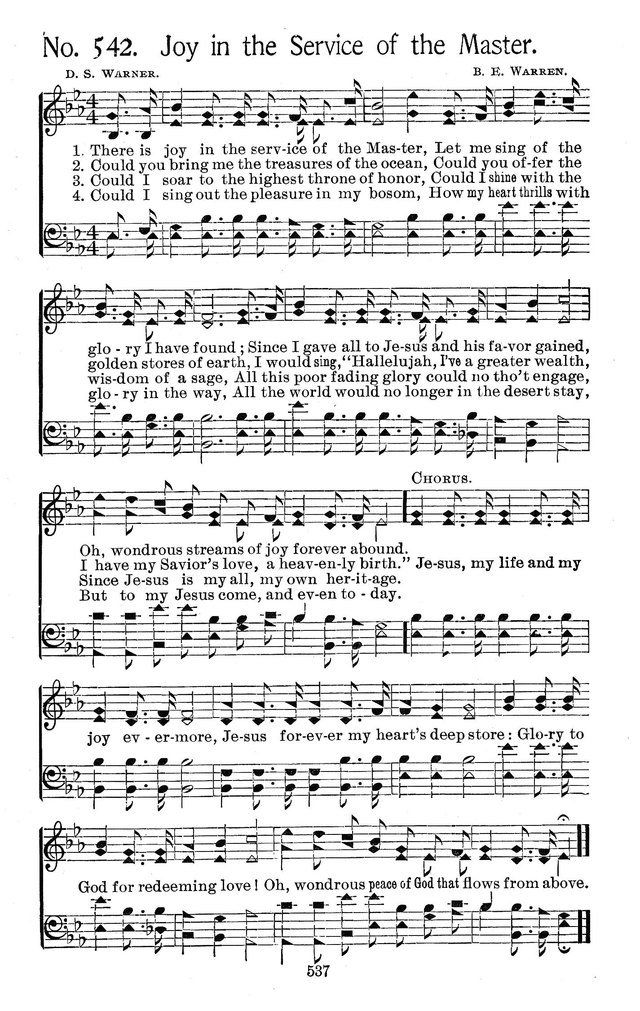 Select Hymns: for Christian worship and general gospel service page 537