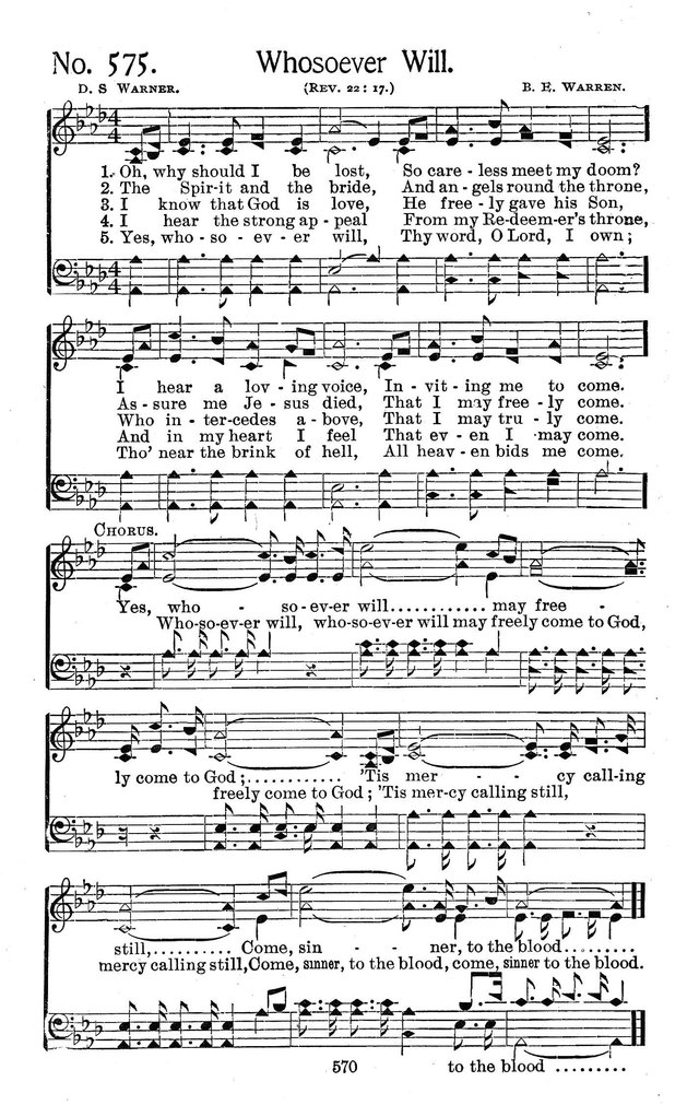 Select Hymns: for Christian worship and general gospel service page 570