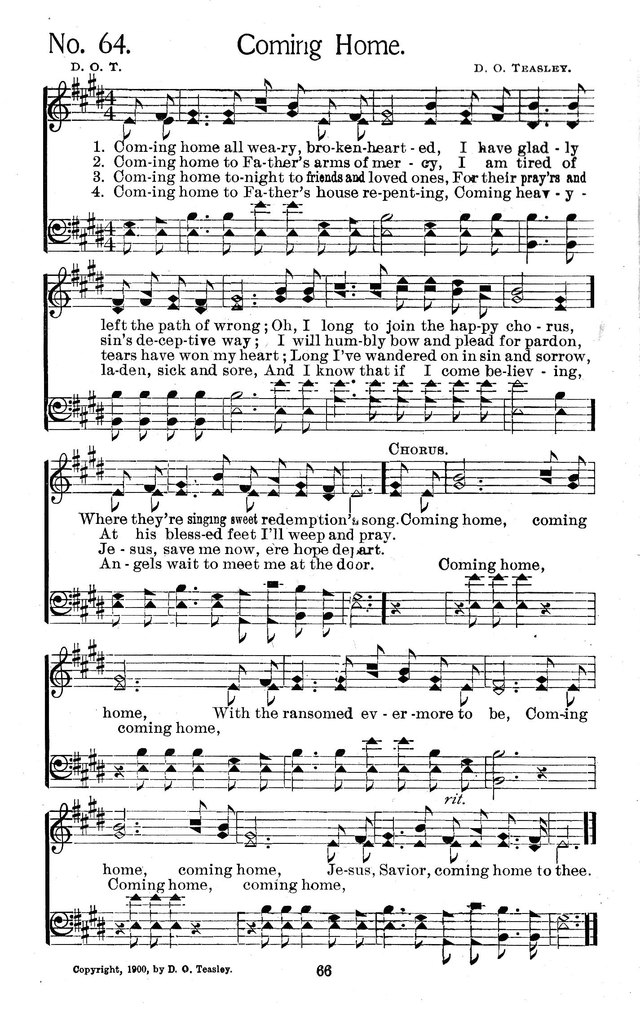 Select Hymns: for Christian worship and general gospel service page 66