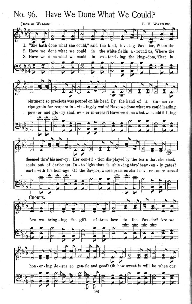 Select Hymns: for Christian worship and general gospel service page 98