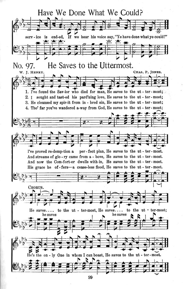 Select Hymns: for Christian worship and general gospel service page 99
