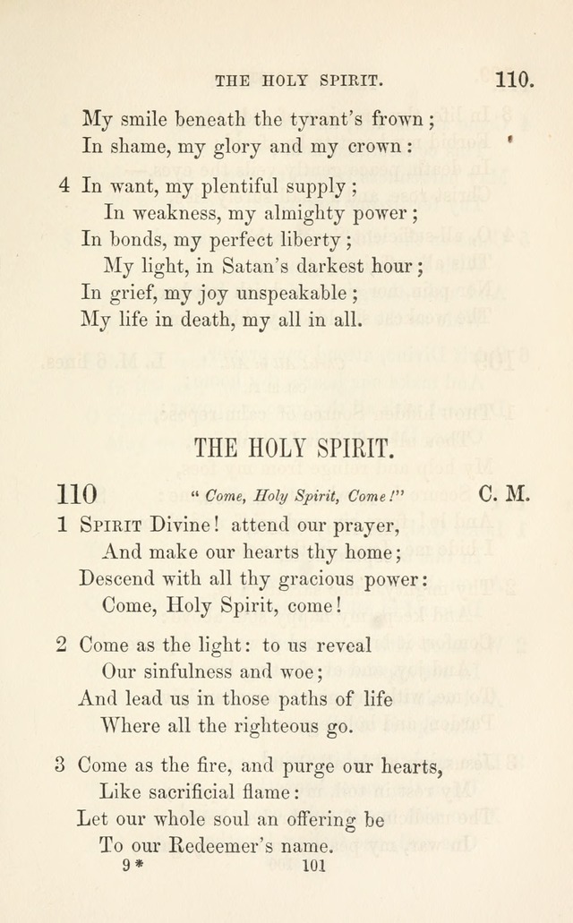 A Selection of Hymns: designed as a supplement to the "psalms and hymns" of the Presbyterian church page 103