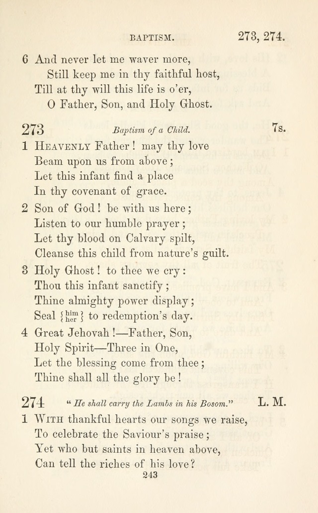 A Selection of Hymns: designed as a supplement to the "psalms and hymns" of the Presbyterian church page 245