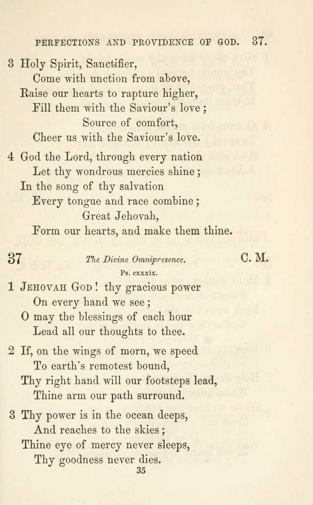 A Selection of Hymns: designed as a supplement to the "psalms and hymns" of the Presbyterian church page 35