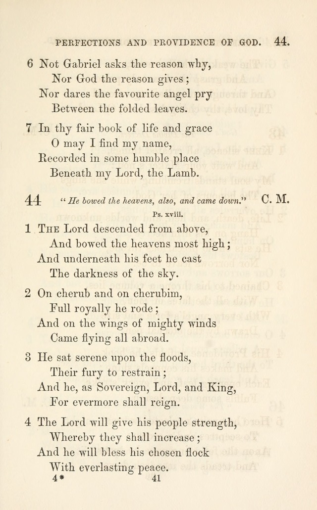 A Selection of Hymns: designed as a supplement to the "psalms and hymns" of the Presbyterian church page 41