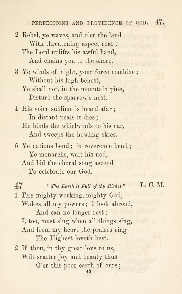 A Selection of Hymns: designed as a supplement to the "psalms and hymns" of the Presbyterian church page 43
