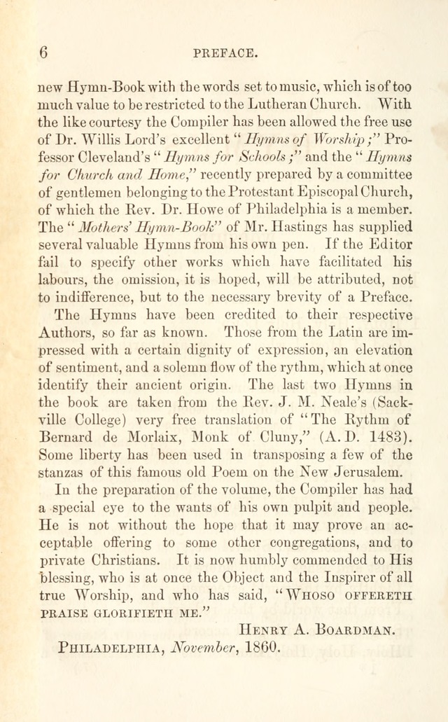 A Selection of Hymns: designed as a supplement to the "psalms and hymns" of the Presbyterian church page 6