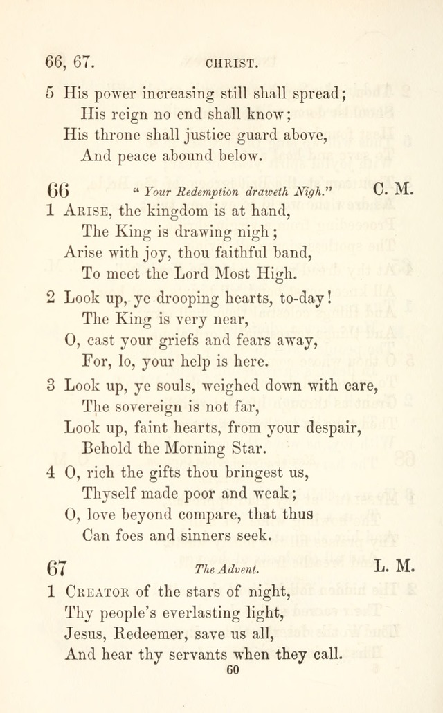 A Selection of Hymns: designed as a supplement to the "psalms and hymns" of the Presbyterian church page 60