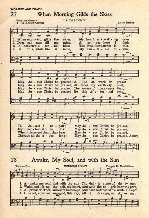 The Service Hymnal: Compiled for general use in all religious services of the Church, School and Home page 29