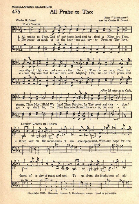 The Service Hymnal: Compiled for general use in all religious services of the Church, School and Home page 401