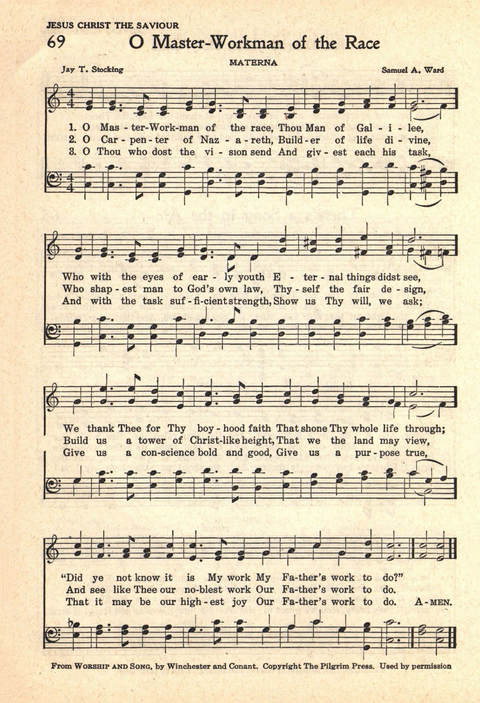 The Service Hymnal: Compiled for general use in all religious services of the Church, School and Home page 61