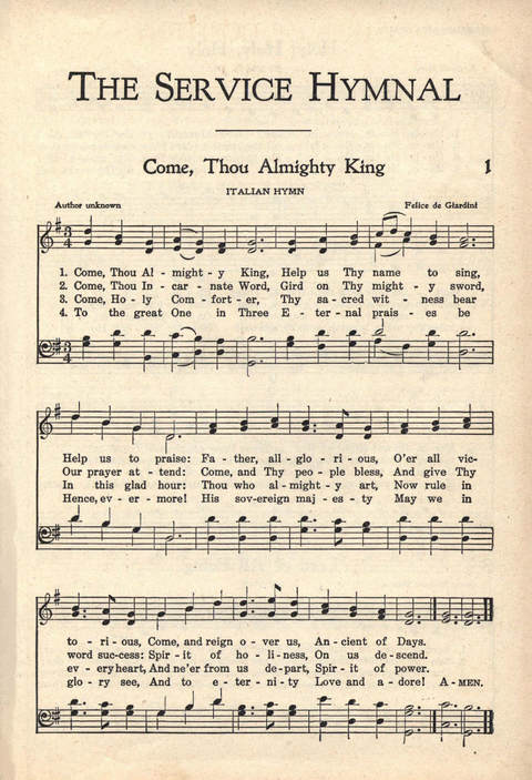 The Service Hymnal: Compiled for general use in all religious services of the Church, School and Home page 8