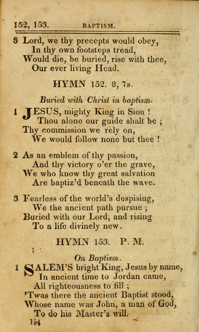 A Selection of Hymns: including a few originals, designed to aid the friends of  Zion in their private and social worship page 154