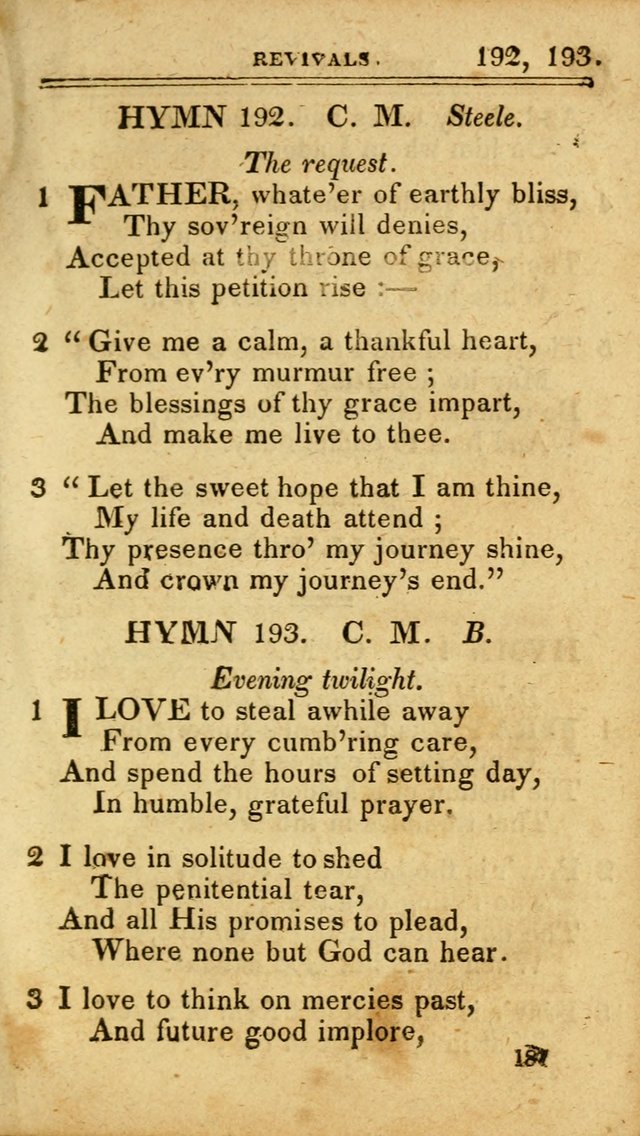 A Selection of Hymns: including a few originals, designed to aid the friends of  Zion in their private and social worship page 187