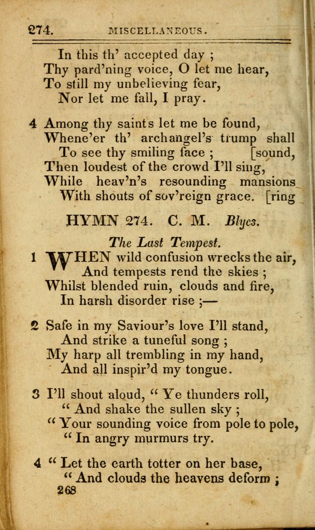 A Selection of Hymns: including a few originals, designed to aid the friends of  Zion in their private and social worship page 268