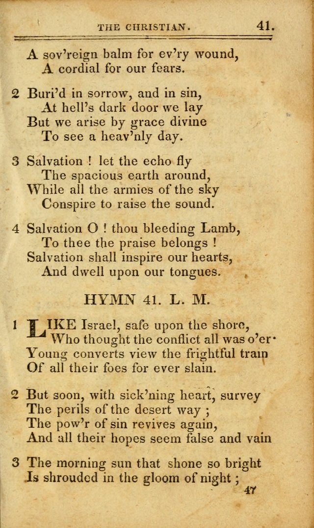 A Selection of Hymns: including a few originals, designed to aid the friends of  Zion in their private and social worship page 47
