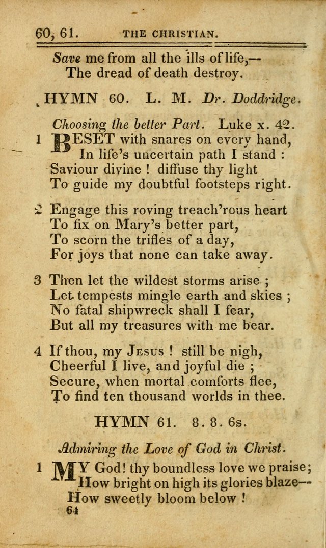 A Selection of Hymns: including a few originals, designed to aid the friends of  Zion in their private and social worship page 64