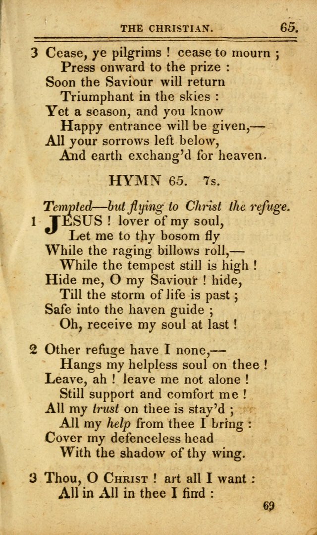 A Selection of Hymns: including a few originals, designed to aid the friends of  Zion in their private and social worship page 69