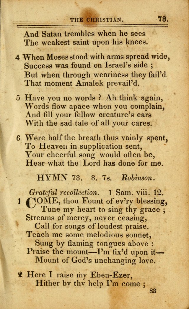 A Selection of Hymns: including a few originals, designed to aid the friends of  Zion in their private and social worship page 83