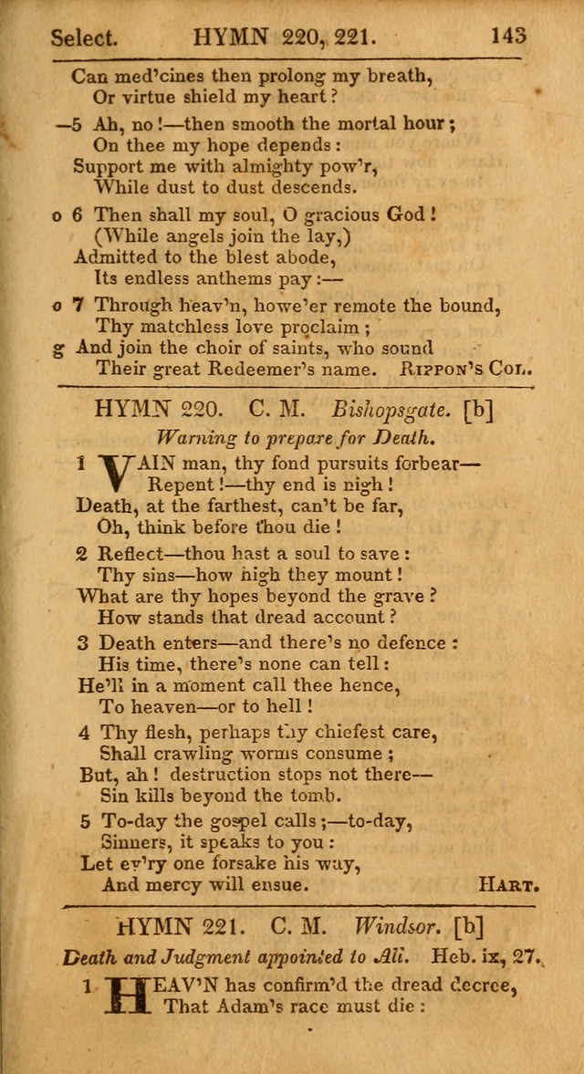 Select Hymns from Other Authors, Selected Harmony Together with Directions for Musical Expression. 2nd ed. page 143