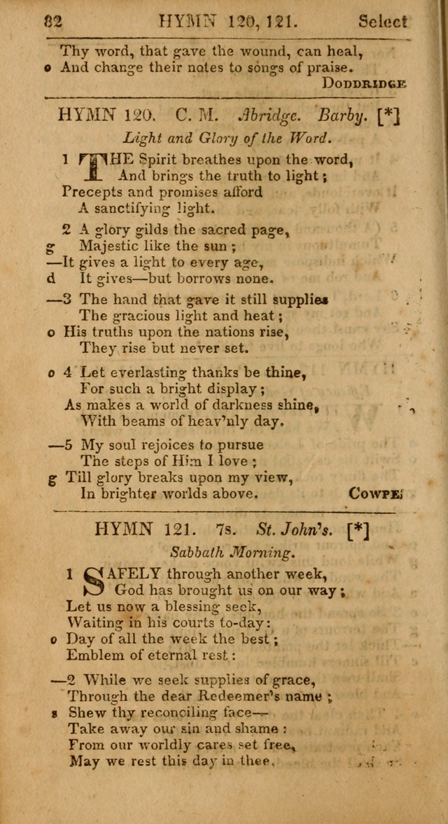 Select Hymns from Other Authors, Selected Harmony Together with Directions for Musical Expression. 2nd ed. page 82