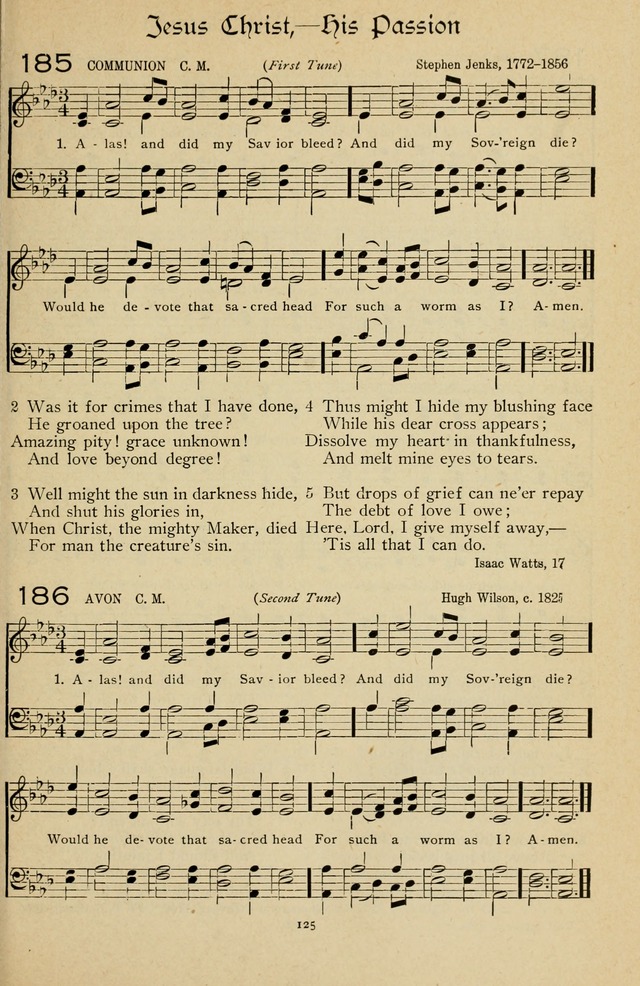 The Sanctuary Hymnal, published by Order of the General Conference of the United Brethren in Christ page 126