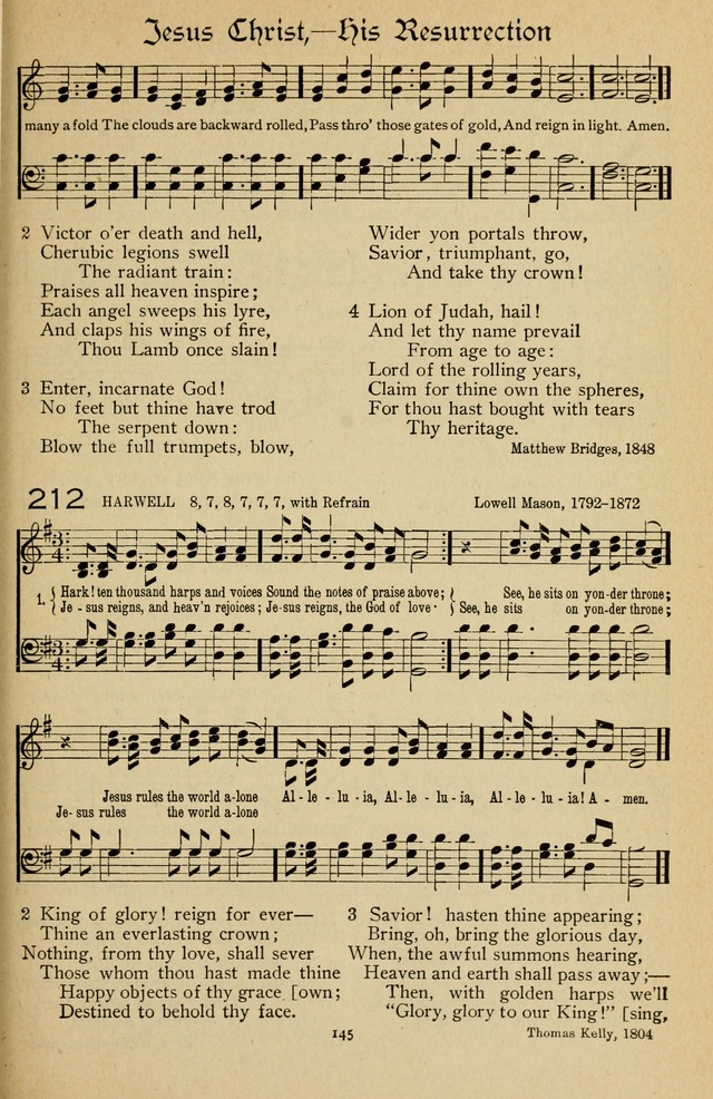 The Sanctuary Hymnal, published by Order of the General Conference of the United Brethren in Christ page 146