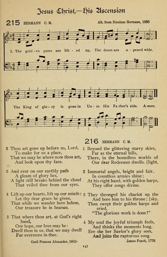 The Sanctuary Hymnal, published by Order of the General Conference of the United Brethren in Christ page 148