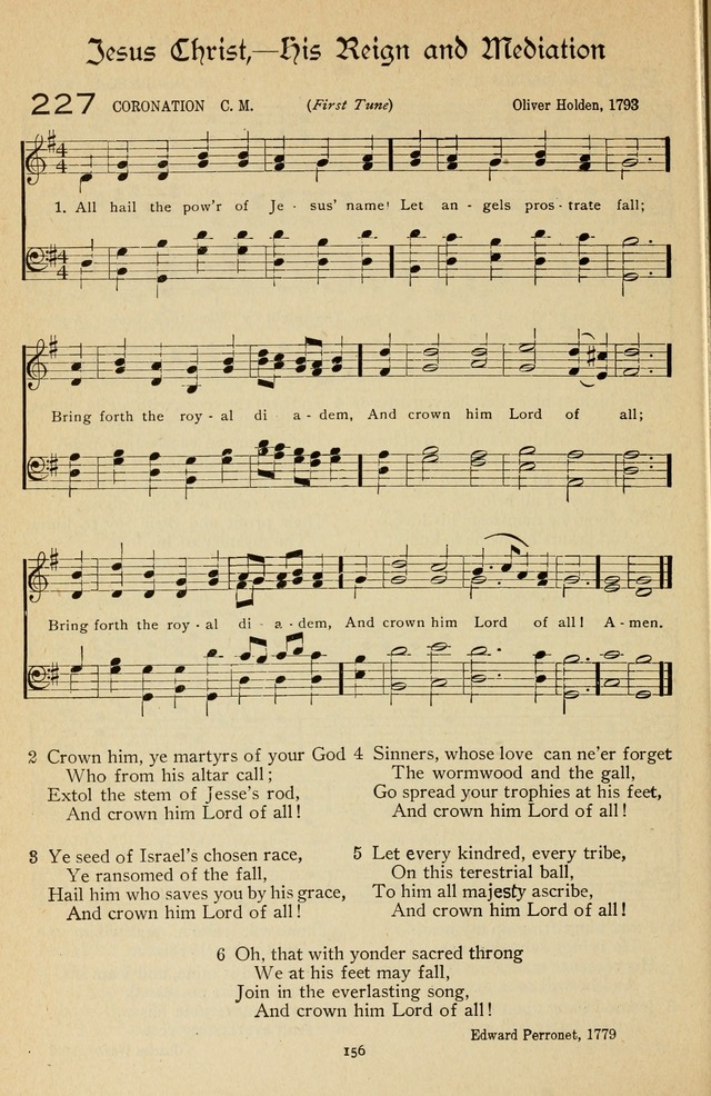 The Sanctuary Hymnal, published by Order of the General Conference of the United Brethren in Christ page 157