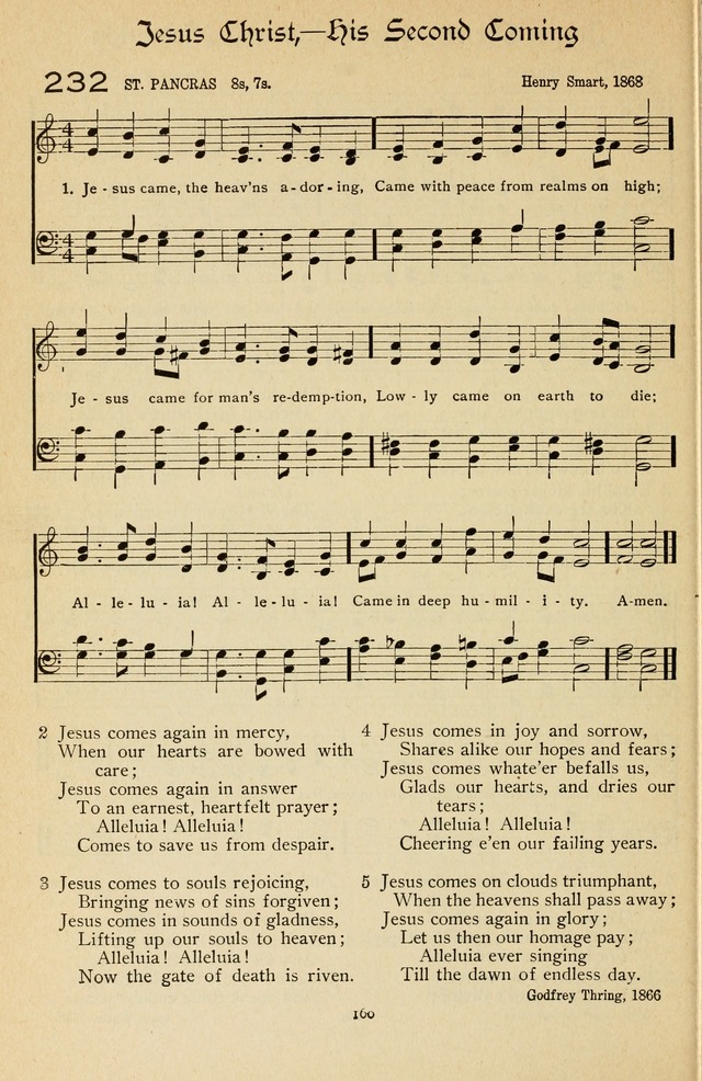 The Sanctuary Hymnal, published by Order of the General Conference of the United Brethren in Christ page 161