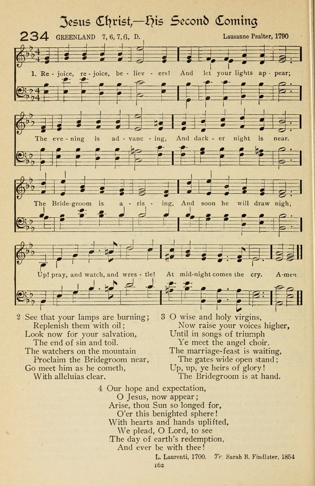 The Sanctuary Hymnal, published by Order of the General Conference of the United Brethren in Christ page 163